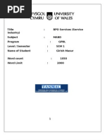 BPO Service (Marketing research with Prod life cycle)