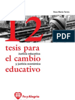 Rosa María Torres, 12 tesis para el cambio educativo