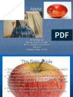 Apple: Daniel Acevedo Mt. San Antonio College NF 25: Essentials of Nutrition Fall 2013 Professor Betty Crocker