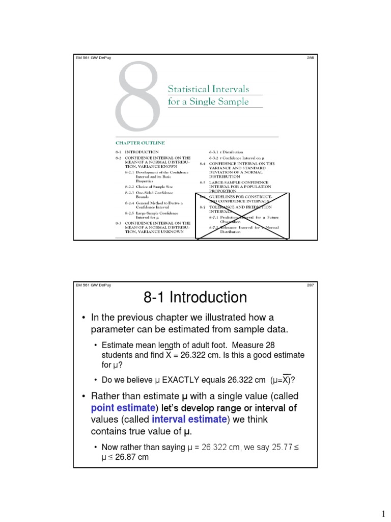 Confidence Intervals for Population Mean | PDF | Confidence Interval ...