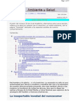 Vivat Academia - Junio 2002. #36 - Ambiente y Salud - La Insoportable Levedad Del Nuncacomer. Primera Parte Santas y Brujas (Carlos Gamero Esparza)