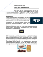 Toxic Food Preservatives - Sulfur Dioxide