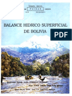 Balance Hidrico Bolivia