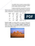 Escritura Jeroglífica y Piramides de Egipto