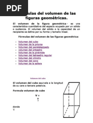 Formulas Del Volumen De Las Figuras Geometricas Pi Tetraedro