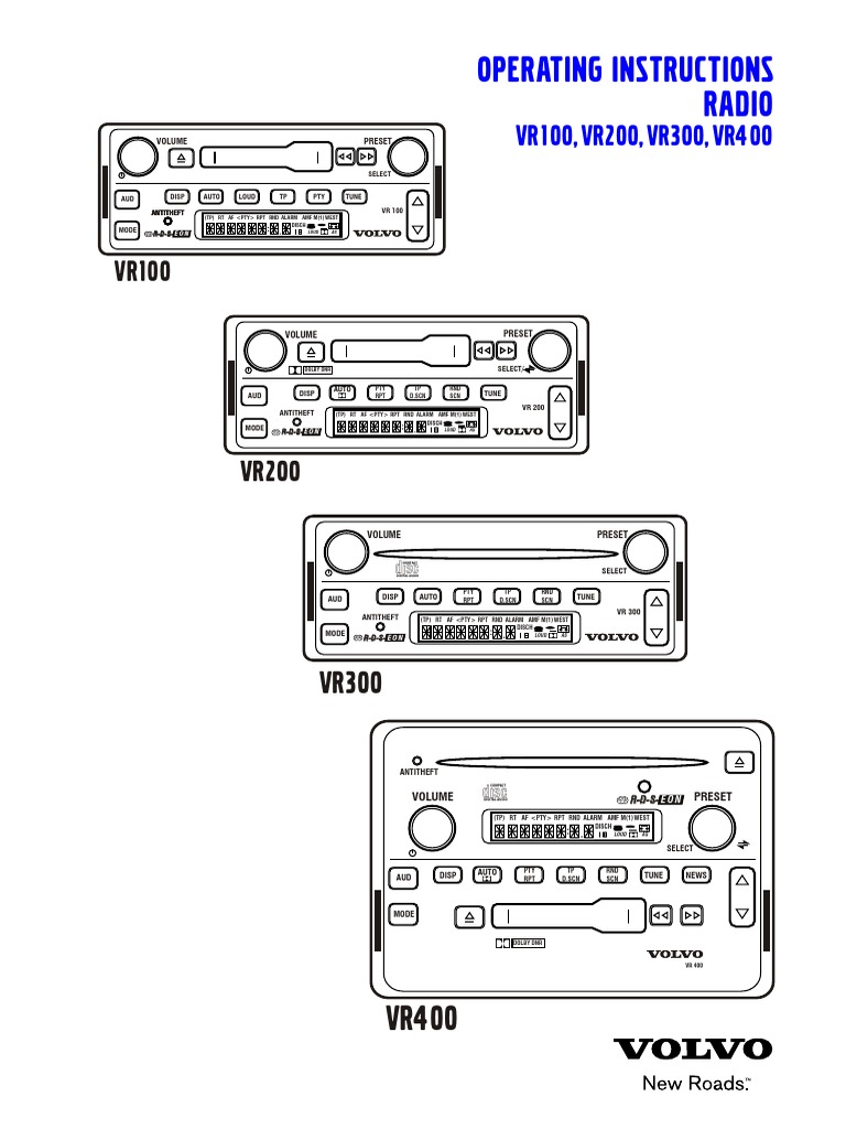 Radio Volvo vr 100 200 300 400 | Compact Disc | Compact ... volvo vr 300 wiring diagram 