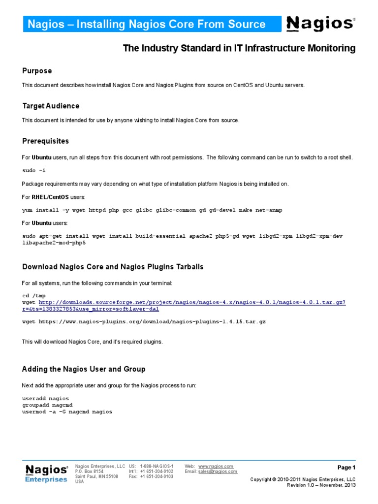 Installing Nagios Core From Source | PDF | Operating System Technology ...