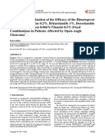 Comparative Evaluation of the Efficacy of the Bimatoprost 0.03%, Brimonidine 0.2%, Brinzolamide 1%, Dorzolamide 2%, and Travoprost 0.004%/Timolol 0.5%-Fixed Combinations in Patients Affected by Open-Angle glaucoma