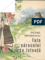 Fata Săracului Cea Isteaţă de Petre Ispirescu