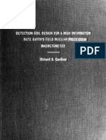 Detection Coil Design For A High Information Rate Earths Field Nuclear Precession Magnetometer