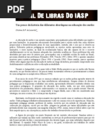 Um pouco da história das diferentes abordagens na educação dos surdos