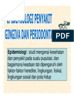 Pe 142 Slide Epidemiologi Penyakit Gingiva Dan Periodontal