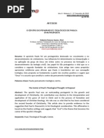 O CENTRO DO PENSAMENTO TEOLÓGICO DE PAULO