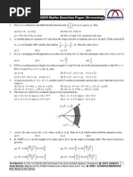 Iit Jee 2005 Maths QP (Screening)