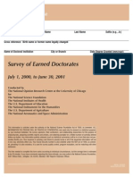 Survey2001 Doctoral