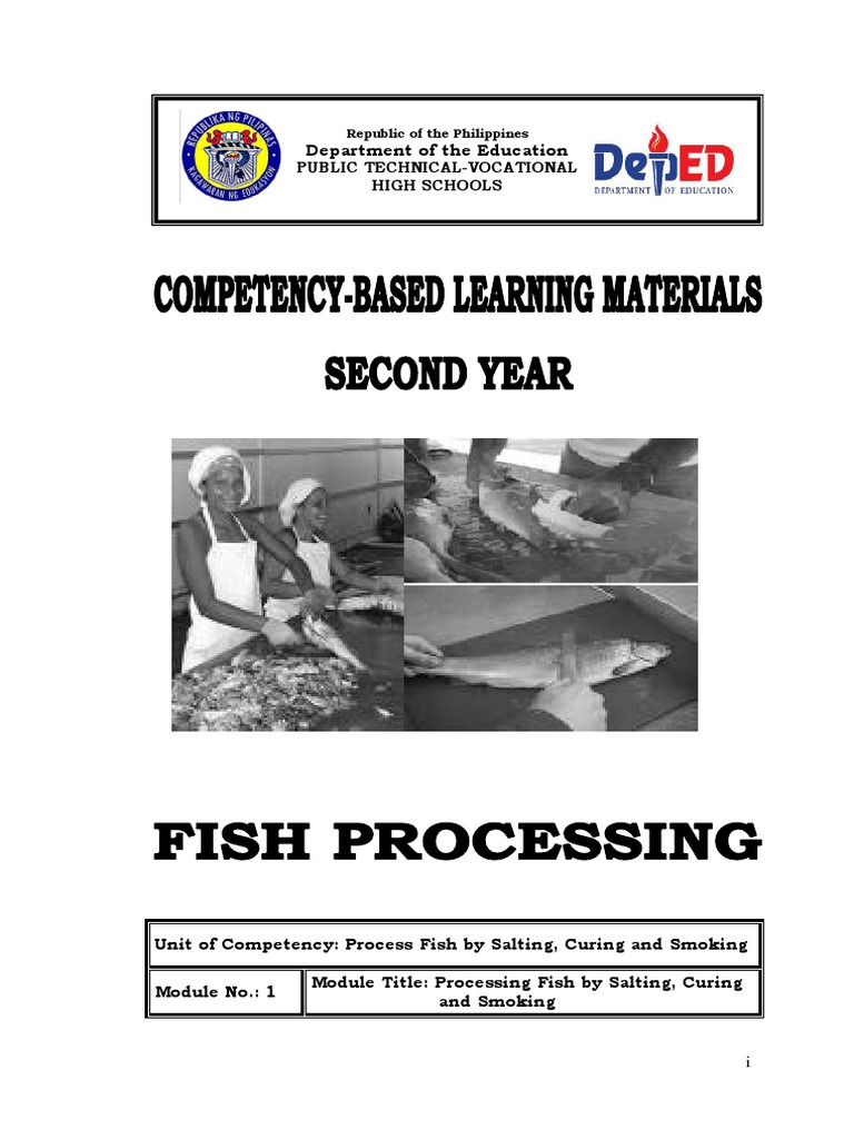 CBLM for Fish Processing Y2.pdf Sodium Chloride Curing (Food Preservation)