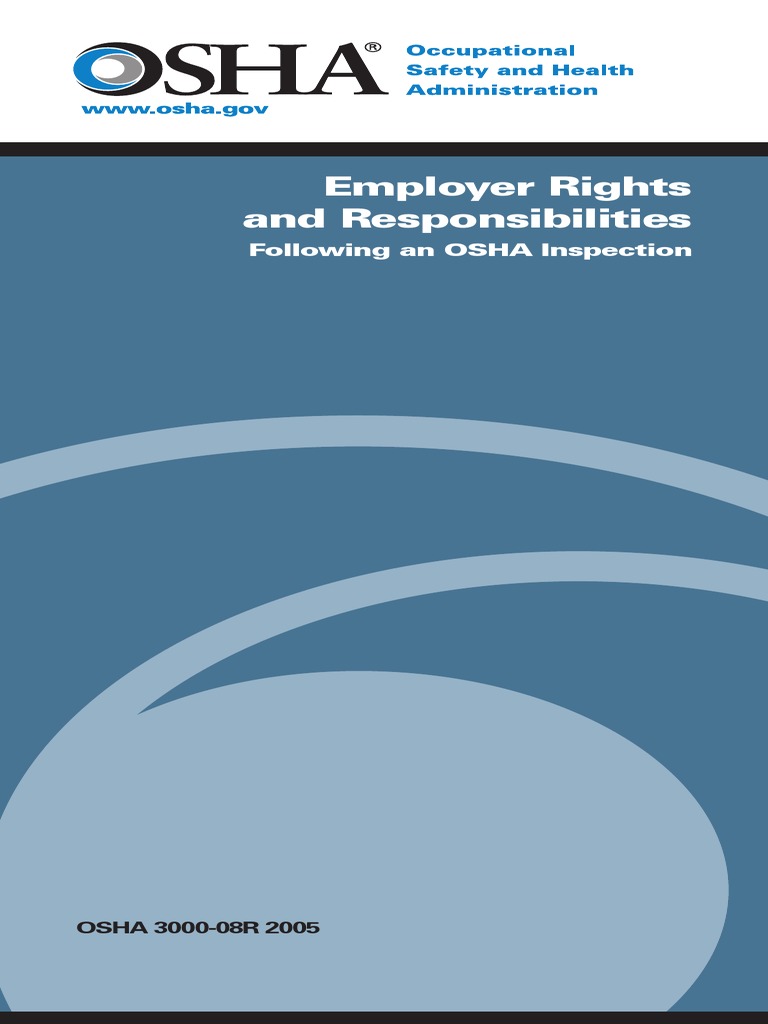 OSHA Employer Rights Post-Inspection | PDF | Occupational Safety And ...
