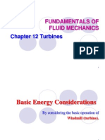 Fundamentals of Fluid Mechanics: Chapter 12 Turbines