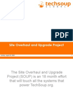 Site Overhaul and Upgrade Project: 1 Sunday, August 23, 2009