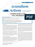 Secundum Artem: Compounding For Otic Disorders