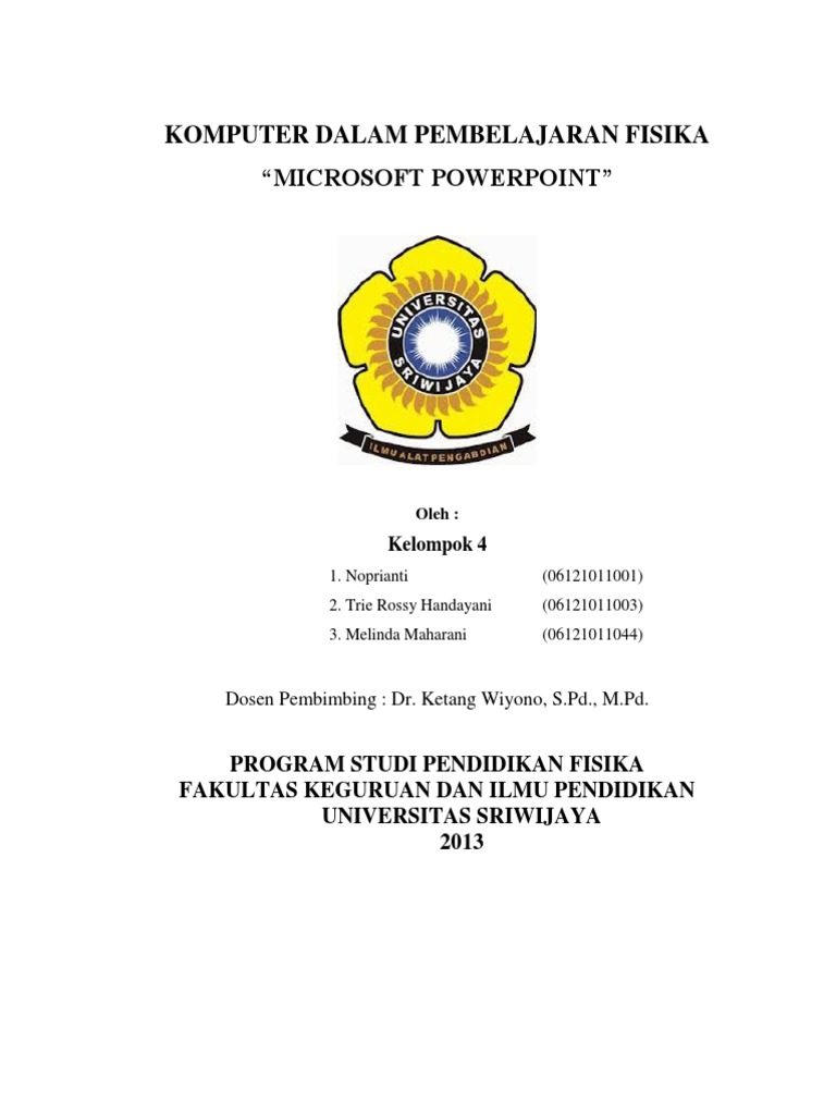 Makalah Tentang Power Point Lengkap Dengan Gambar Tempat