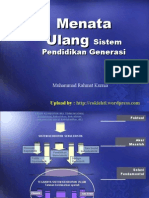 Menata Ulang Sistem Pendidikan