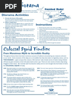 Colossal Squid Timeline: Diorama Activities