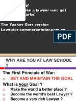 How To Be Top! Think Think Like A Lawyer - and Get The Best Marks! The Yaakov Gorr Version