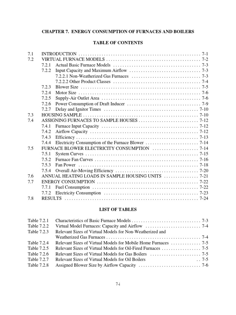 Energy Consumption of Furnaces and Boilers PDF Furnace Mechanical Fan