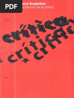TERRY EAGLETON, La función de la crítica