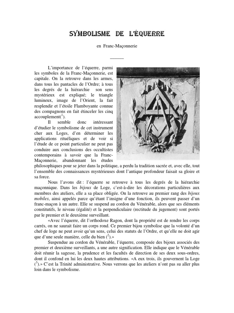 L'apprenti Franc-maçon Et Le Monde Des Symboles Pdf