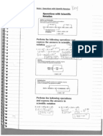 Operations With Scientific Notation