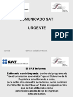 Comunicado SAT