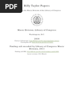 Download 2010 Billy Taylor - Library of Congress by transcripciones1000 SN190275360 doc pdf