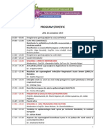 Program Conferinta de Microbiologie Si Epidemiologie 2013