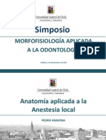 Anatomia aplicada anestesia local Chile