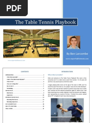 The Table Tennis Playbook - Ben Larcombe (Experttabletennis)