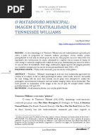 o Matadouro Municipal_imagem e Teatralidade Em Tennessee Williams