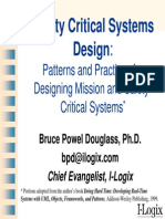 Safety Critical Systems Desing