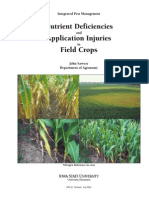 Nutrient deficiencies and application injuries in field crops