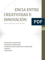 Diferencia Entre Creatividad e Innovacion