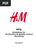 Guideline for Production and Quality Control