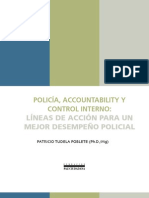 Policia Accountability y Control Interno - Lineas-De-Accion-para-un-mejor-Desempeno-policial Patricio Tudela 2011