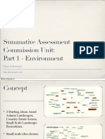 Summative Assessment Commission Unit: Part 1 - Environment: Mark Sutherland
