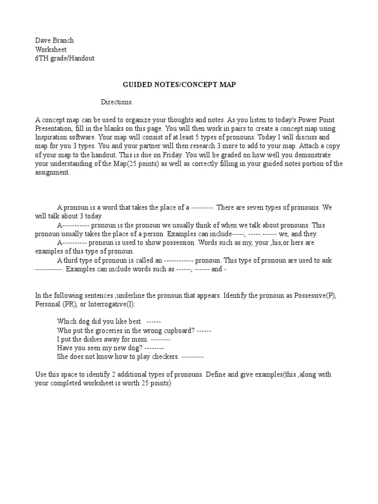 Handout | PDF | Language Arts & Discipline