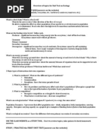 Ecology homework help packet