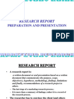 Layout of Research Report