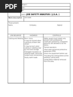 Download Job Safety Analysis by kehamchoi SN19032997 doc pdf