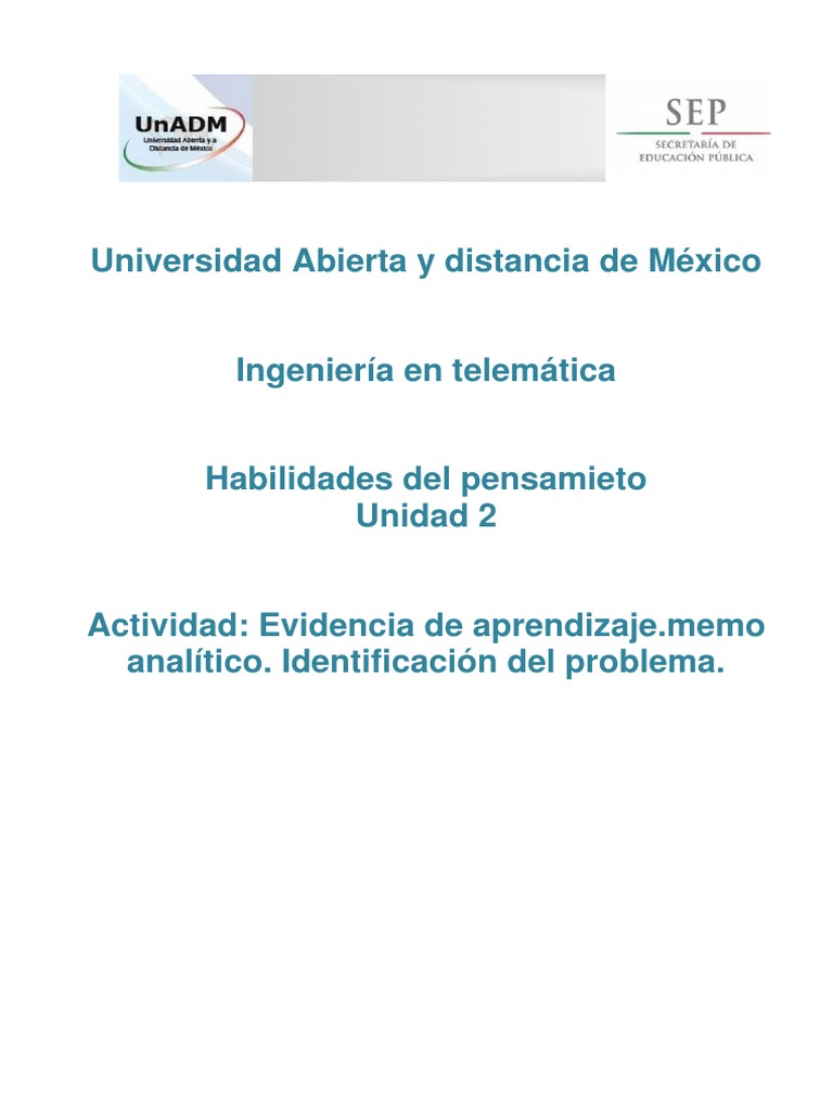 Memo Analitico HP PDF Cognición Ciencia cognitiva