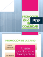 Promoción de La Salud en La Comunidad